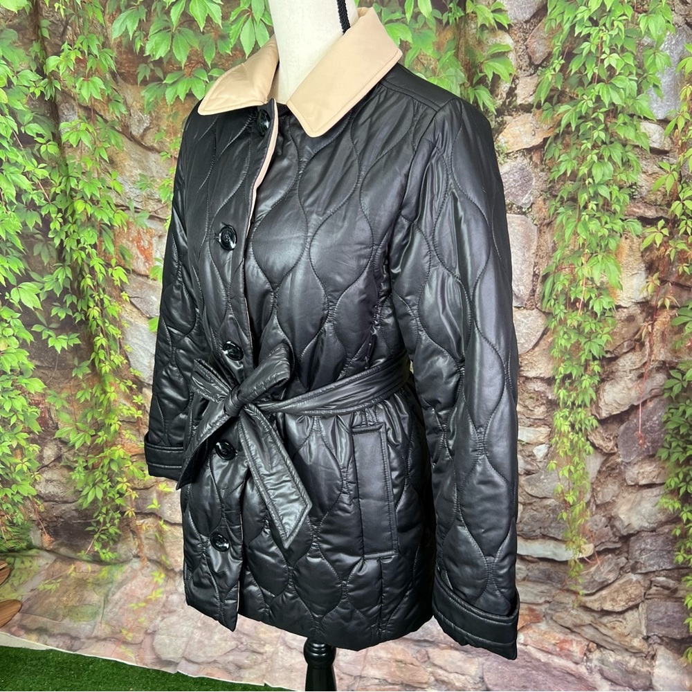 KATE SPADE Quilted Mid-Weight Belted Puffer Jacket, M - Picture 9 of 12